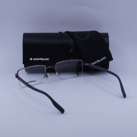Montblanc MB0188O 006 Rectangle Eyeglasses 57mm – Grey - Picture 8 of 9